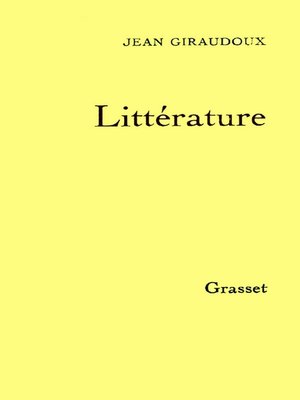 cover image of Littérature